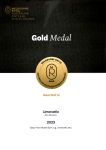 Melbourne Royal Australian Distilled Spirits Awards - Medal Certificates 2023 - Limoncello - Gold